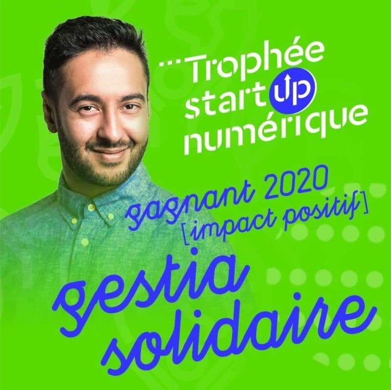 Gestia Solidaire Lauréat French Tech Tremplin et Trophée Start-up du numérique 2020