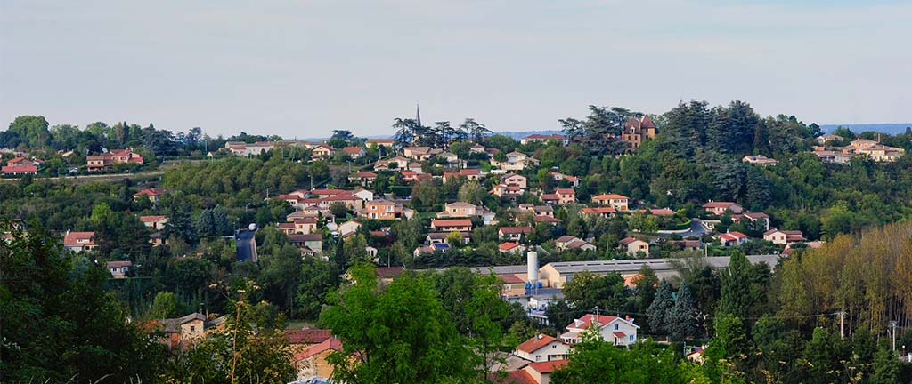 Photo de la ville de Gleizé dans le Beaujolais
